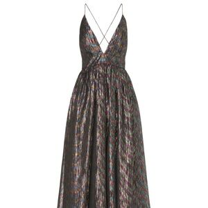 Aidan Mattox Metallic Organza Gown Size 0